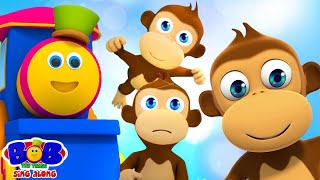Five Little Monkeys Jumping On The Bed And Nursery Rhymes For Children