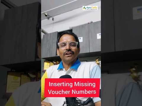 Inserting missing voucher numbers in TallyPrime 3.0.1 #msme #accounting