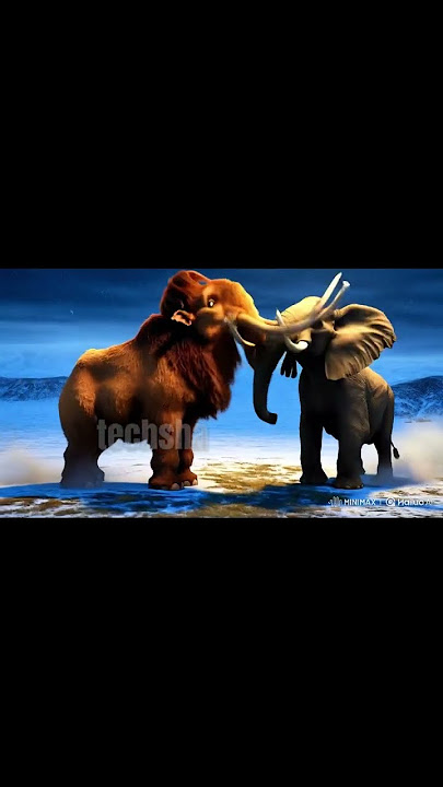 Mammoth vs Elephant – Battle of the Giants!