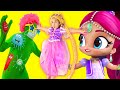 Princess Rapunzel vs Shimmer and Shine | why do you need to wash your hands to kids | story for kids