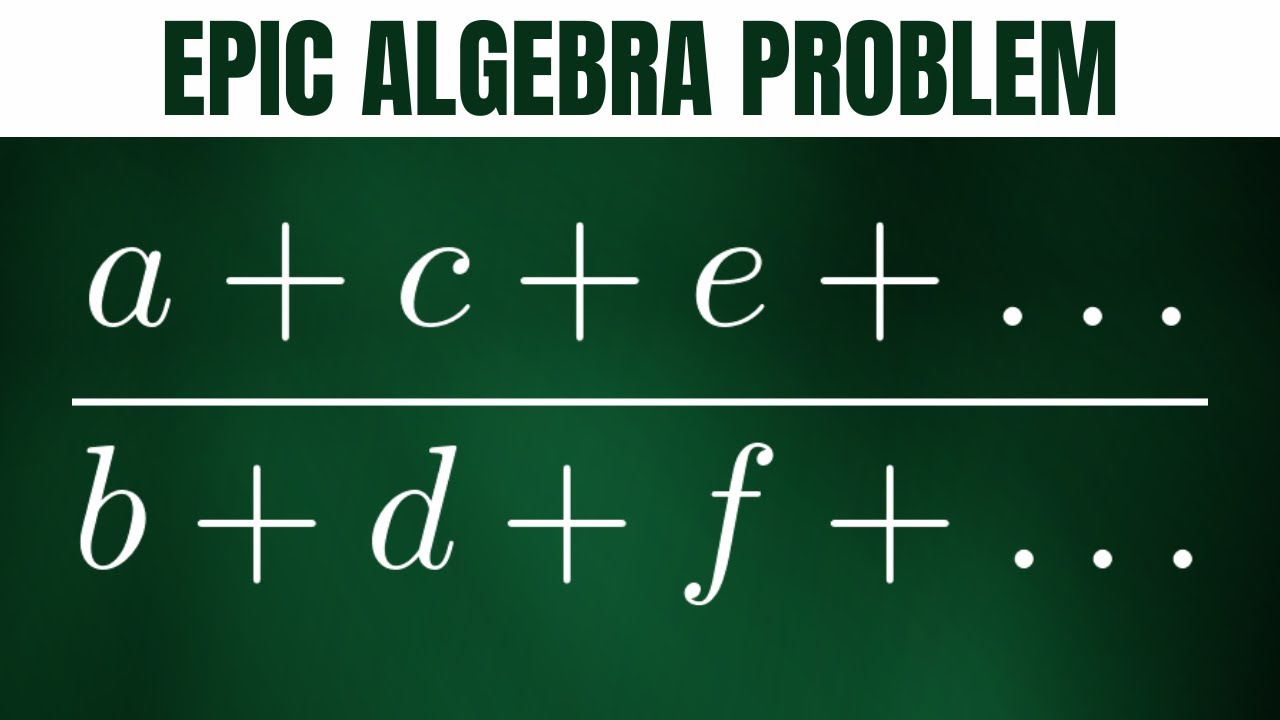 Prove if a/b = c/d = e/f = then (a + c + e +)/(b + d + f