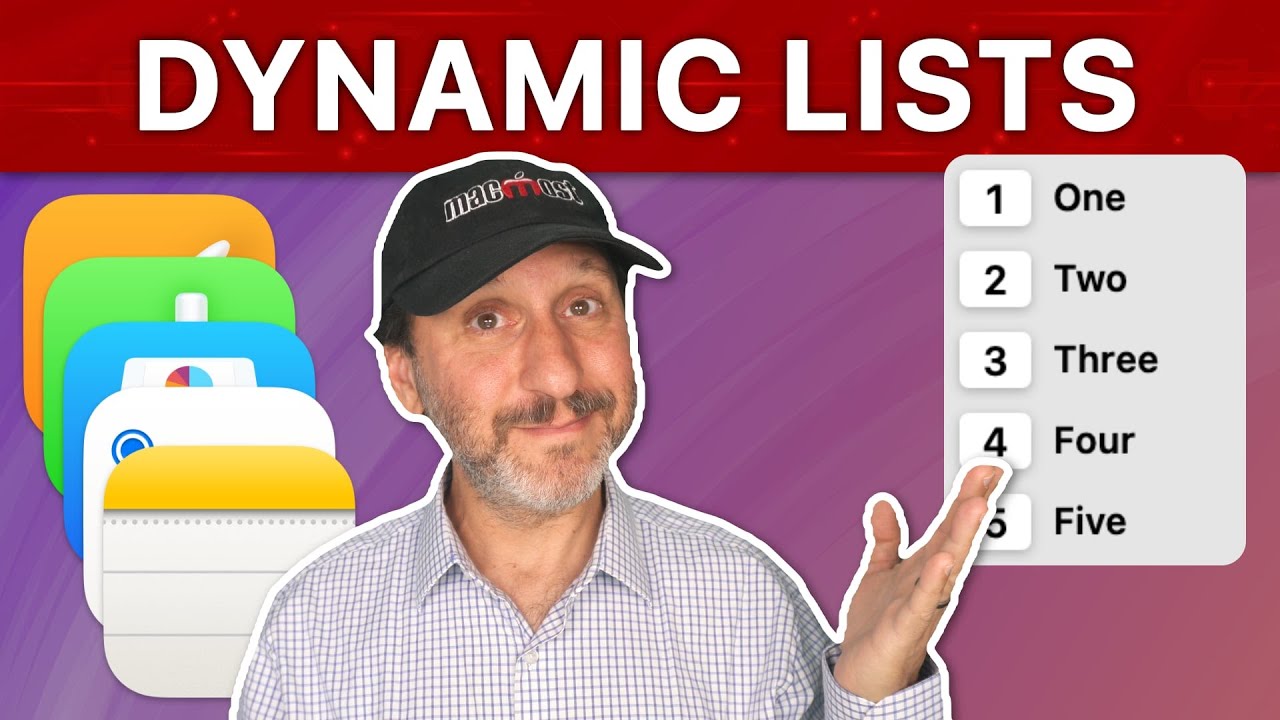 Creating Dynamic Lists On a Mac - YouTube