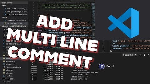 How to Add Multi Line Comment in Visual Studio Code 2025?