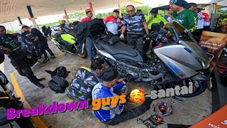 Tmax Malaysia gathering TERENGGANU 2023 part 4✅ ( moto belting putus, brake leaking dan lain2 🤣)