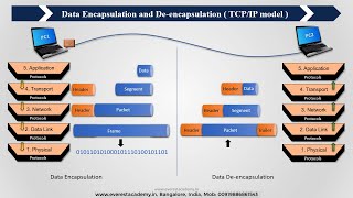 Data Encapsulation and De-encapsulation ( TCP/IP model ) Animation