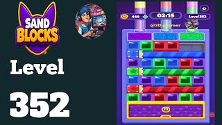 Sand blocks drop puzzle level 352  solution and walkthrough 