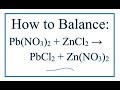 Balancing Chemical Equations and Ions