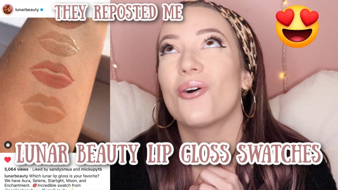 Lunar Beauty Lip Gloss Swatches | Full Collection