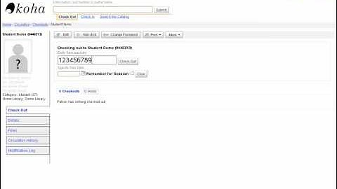 Koha - Circulation Demo