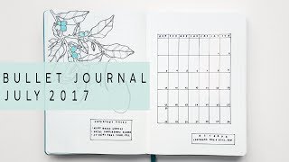 PLAN WITH ME | July 2017 Bullet Journal Setup