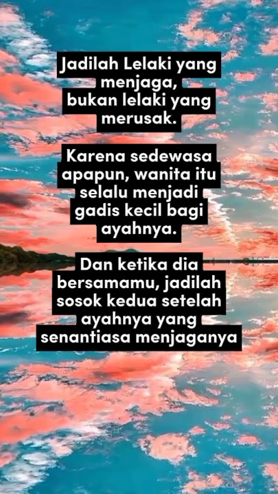 Lelaki Yang Menjaga #shorts #quotes #story #status #katakatabijak #fyp #motivasi #psikologi #doa