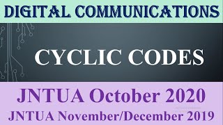 Famous Cyclic codes#JNTUA October 2020#JNTUA November/December 2019 Profile