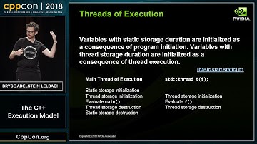 CppCon 2018: Bryce Adelstein Lelbach “The C++ Execution Model”