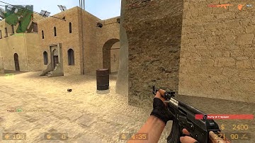 Trying out the Steam Controller on Counter Strike Source