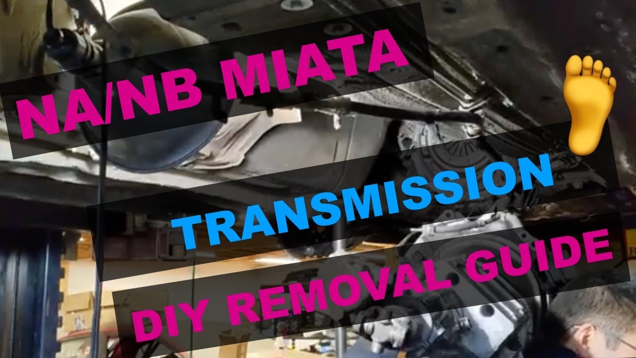 NA/NB Mazda Miata transmission removal 🍀🤣