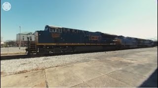 360 Video - Csx Coal Train At L&N Penger Depot