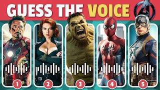 Guess The AVENGERS Character By Voice. Part 2| Guess The Voice Quiz | Spider-man, Iron-man, Marvel