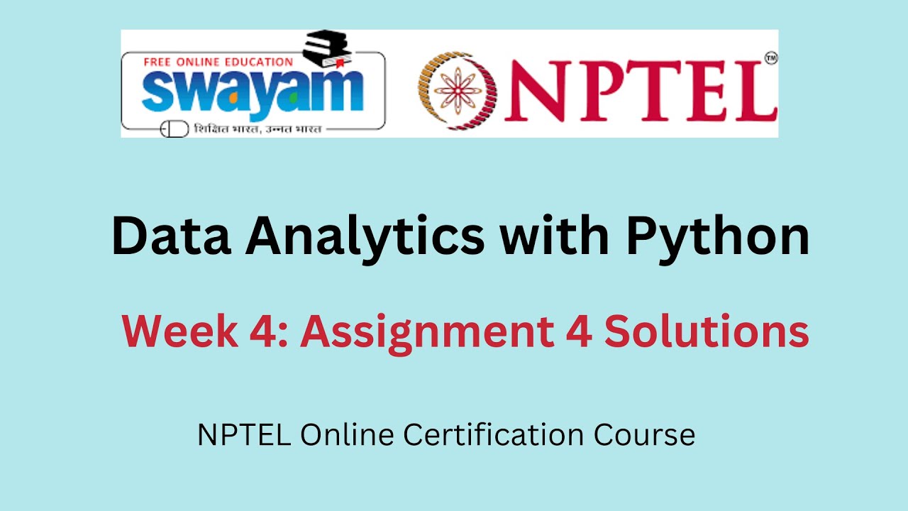data analytics with python week 4 assignment