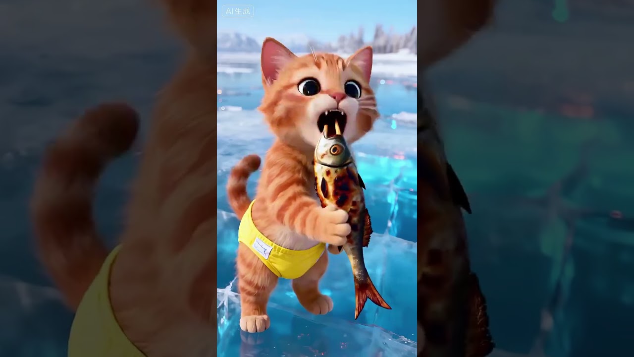 3D Cat Ai Cartoon Story 