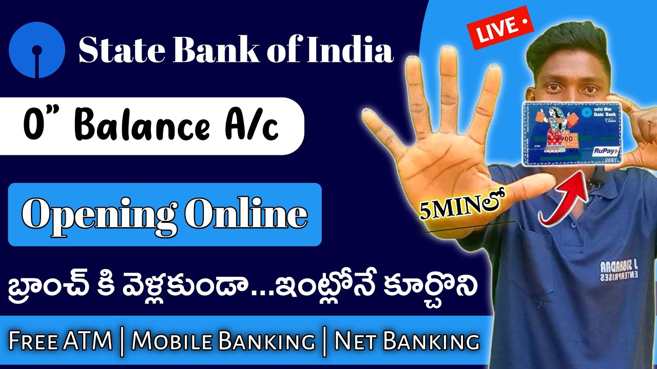 SBI Zero Balance Account Opening Online 2023 How To Open SBI Account