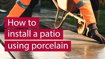 How to lay a porcelain patio
