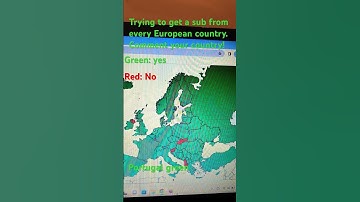 Trying to get a sub from every European country #mapping #map #mapchart #countries
