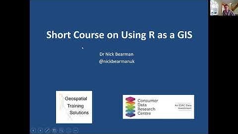 Advanced GIS Methods Training: Short Course on Using R as a GIS: Welcome