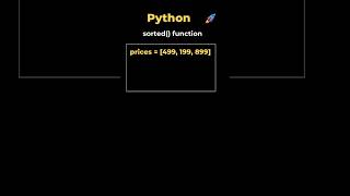 7. Sorting Numbers in Python #coding #programming