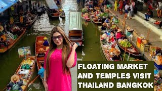 BANGKOK KI WAT SAPHAN FLOATING MARKET| BUDDHA TEMPLES VISIT| #angelkhan #thailand #bangkok