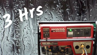 Honda Generator and Rain Sounds | White Noise | 3 Hours ~ ASMR ~