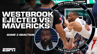 Perk reacts to Russell Westbrook's ejection: 'That won't work against Luka!' | NBA Countdown image