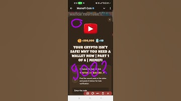 YOUR CRYPTO ISN’T SAFE! WHY YOU NEED A WALLET NOW | PART 1 OF 6 | MEMEFI NEW CODE
