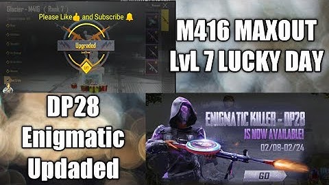100K UC #DP28 #ENIGMATIC Upgrade #M416Glacier Level7 Full Maxout Kaya Hoga 🔥 || #PUBG #Aceharigaming