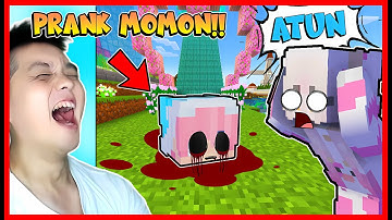 PRANK MOMON !! ATUN CUMAN SISA KEPALA DOANK DAN MENGEJAR MOMON !! Feat @sapipurba Minecraft