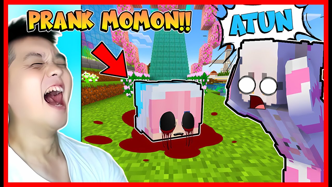PRANK MOMON !! ATUN CUMAN SISA KEPALA DOANK DAN MENGEJAR MOMON !! Feat 