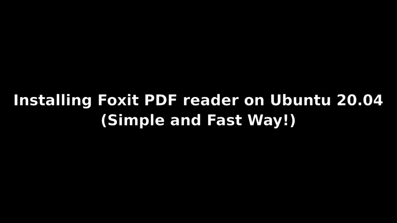 install foxit reader