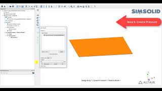 Altair SimSolid VD05 Simply supported thin square plate Random Response