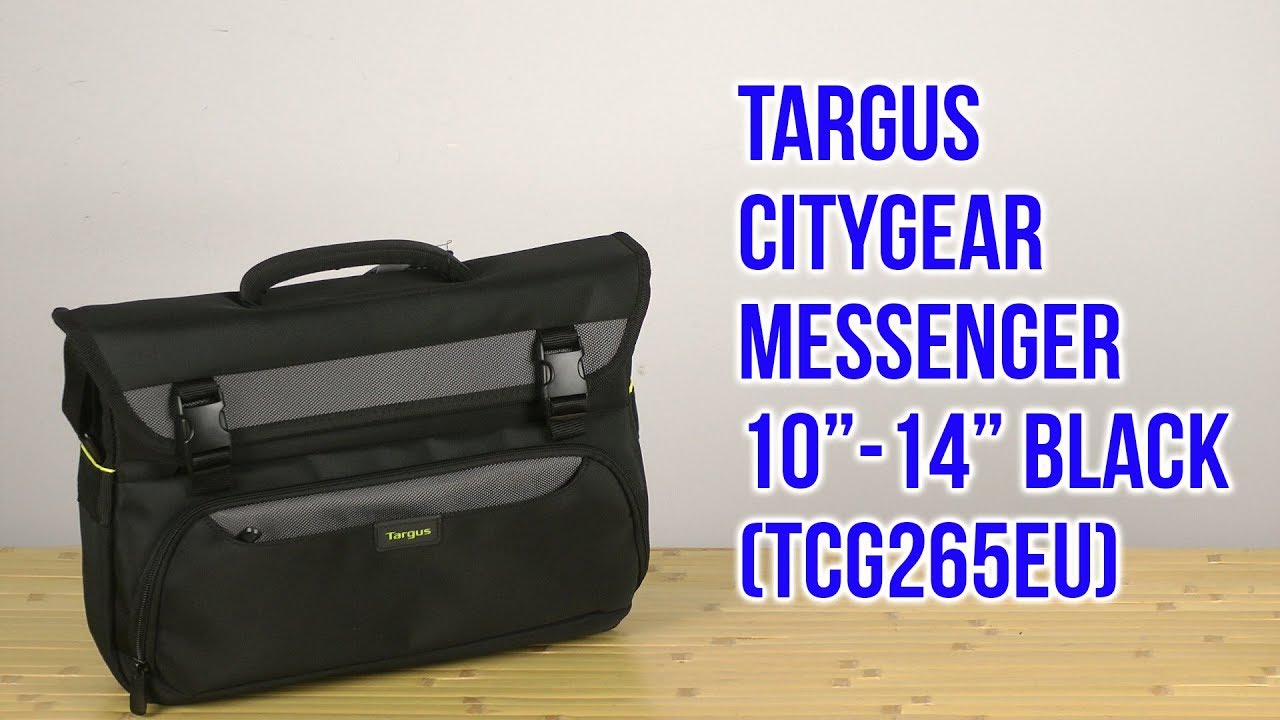 Распаковка Targus Citygear Messenger 10"-14" Black TCG265EU