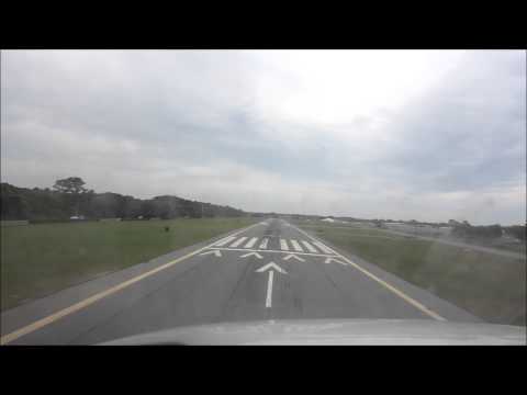 This short video show an approach over obstacles (trees) in the final approach path. The threshold is displaced, shortening the available landing distance. C...