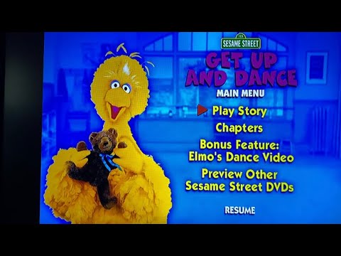 Sesame Street Get Up and Dance 2003 DVD Menu Walkthrough