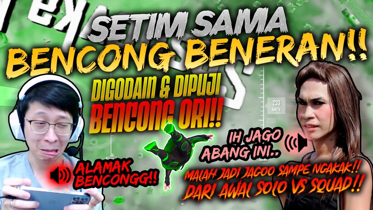 DIGODAIN & DIPUJI BENCONG ORI! LANGSUNG JAGO SOLO VS SQUAD SAMPE KERINGET DINGIN! | PUBG MOBILE