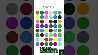 CAN I GUESS THE RIGHT COLOR FROM JUST THE HEX CODE? #colors #sigma #shorts #short #hex #color