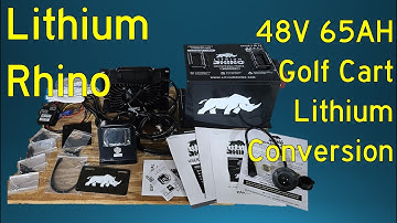 Hoe ik de Lithium Rhino 48V 65Ah Golf Cart Lithium Battery Conversion in een Club Car uit 2015 he...