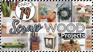 ⭐19 EASY DIY WOOD PROJECTS pt2 | TRASH TO TREAUSRE RECYCLE SCRAPS -  COTTAGE FARMHOUSE DECOR IDEAS @coffeewithmysunshine2506