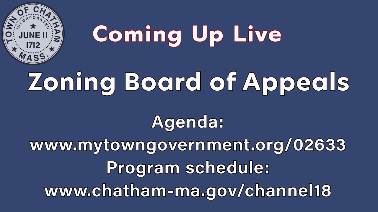 Town of Chatham Zoning Board of Appeals January 25, 2024 YouTube