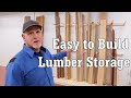 Easy to Build Lumber Storage in an Afternoon