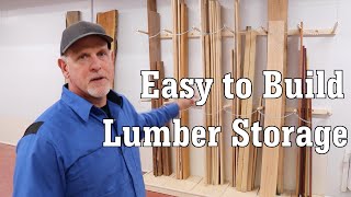 Easy to Build Lumber Storage in an Afternoon