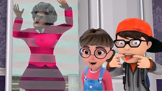 Scary Teacher 3D - Nick & Tani troll Miss T with tape - Scary Teacher 3D Animation