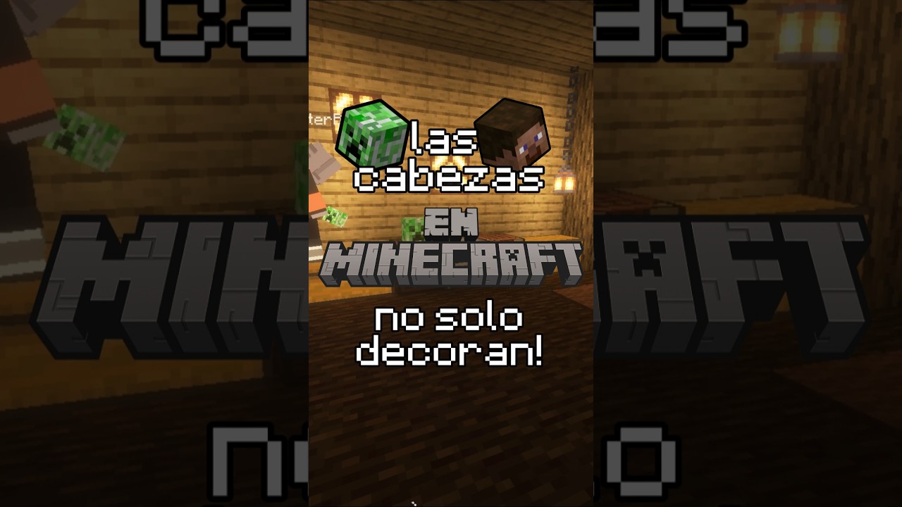Las cabezas en Minecraft no funcionan como crees #shorts #minecraft #curiosidades #gaming