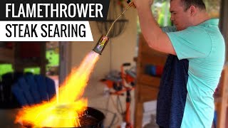 FLAMETHROWER vs Oven! Best way to sear SOUS VIDE STEAKS - Series E3